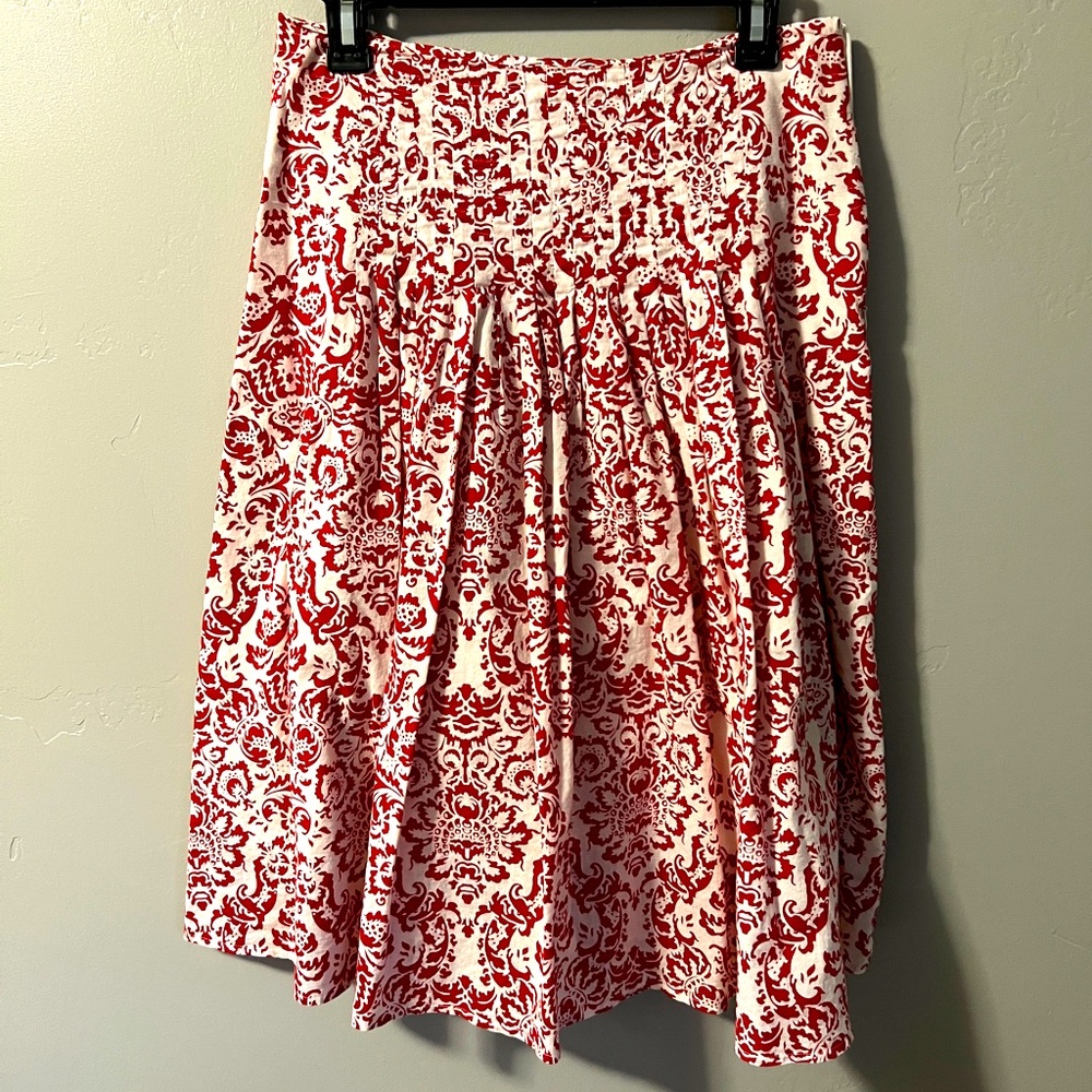 Lapis | Pleated, Lined MIDI Skirt | Medium